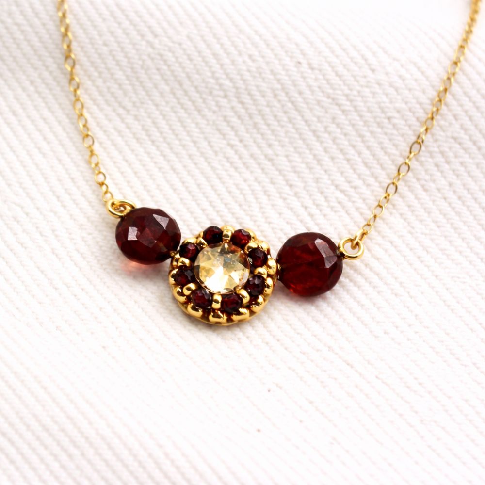 Collier Ludivine – COLETTE S'APPRÊTE - Bleu Blanc Couture - Made in France