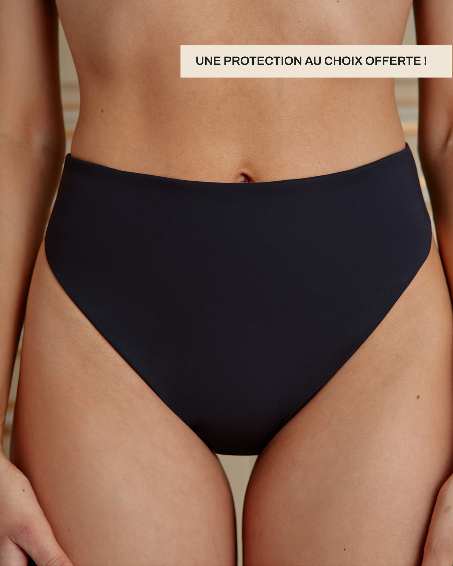 Bas de maillot menstruel convertible Pure. By Zehnia - Bleu Blanc Couture - Made in France