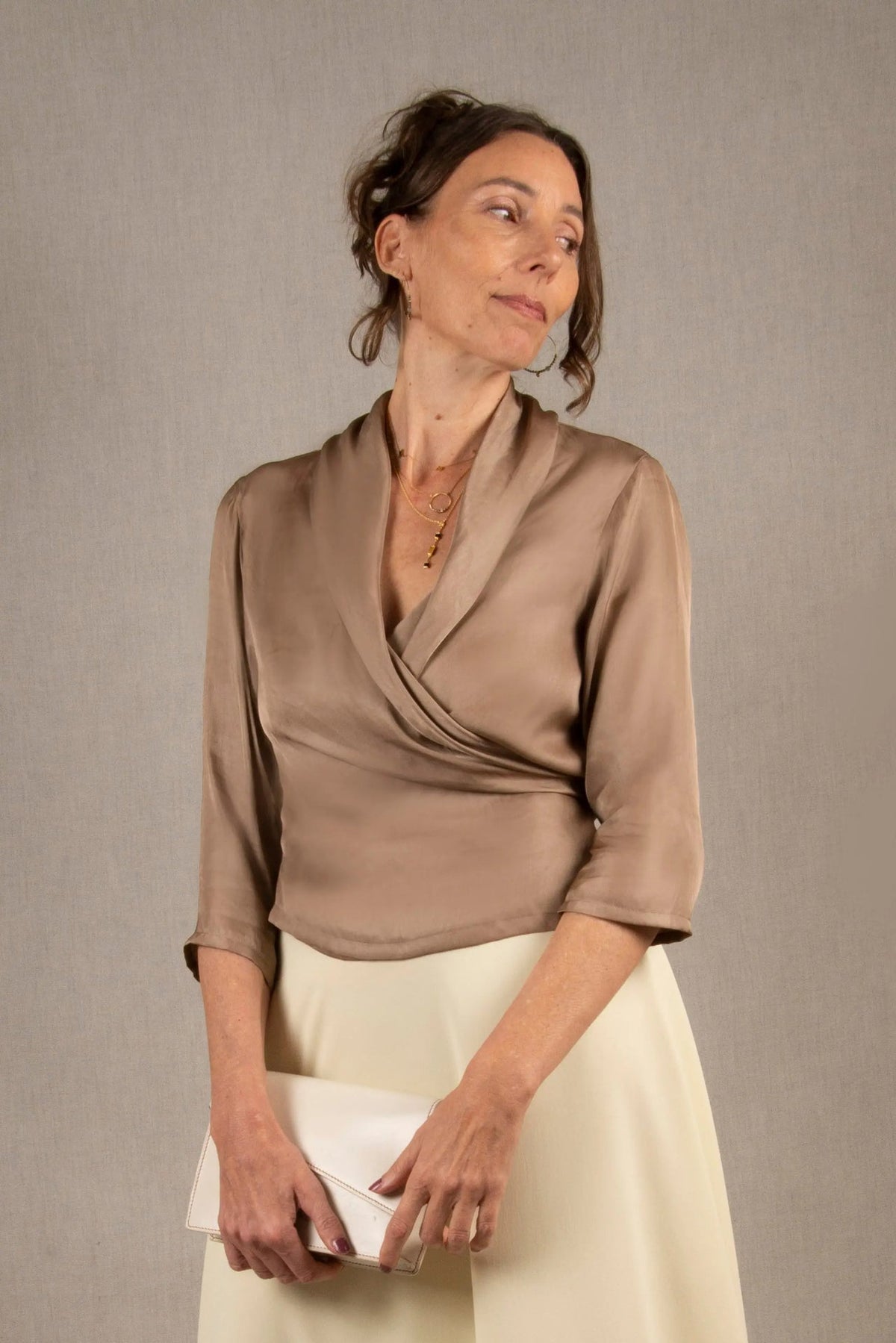 Cache-Cœur Beige Doré - Évasion - My Tailor is Joh - Made in France