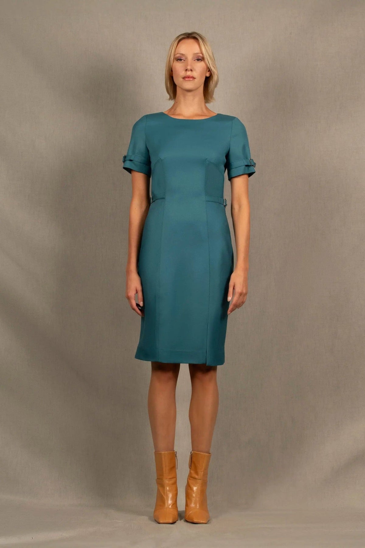 Robe Tailleur en Laine Bleu Pacifique - Sœur - My Tailor is Joh - Made in France