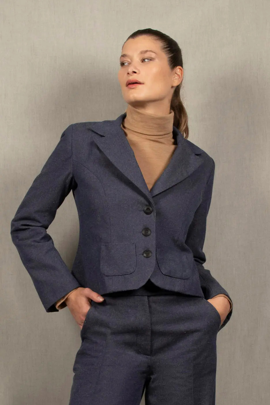 Veste Tailleur Femme Courte Jean - Certitude - My Tailor is Joh - Made in France